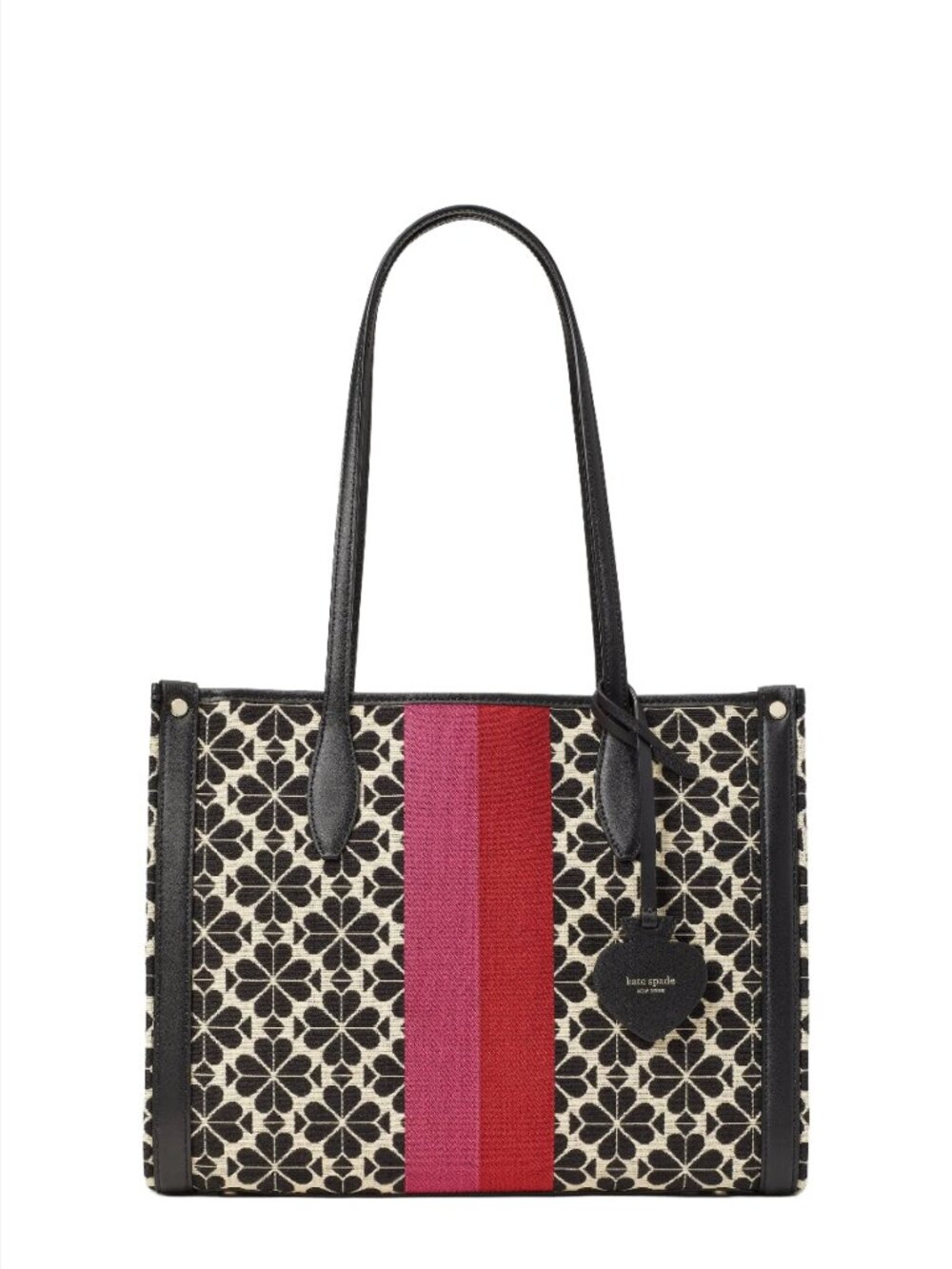 Kate Spade Flower Jacquard Stripe Tote